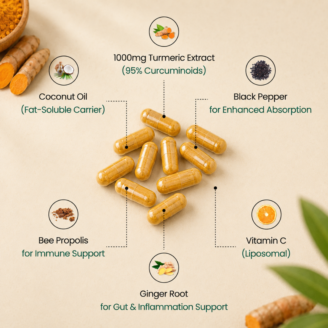 Turmeric Curcumin Capsules (1,000mg)